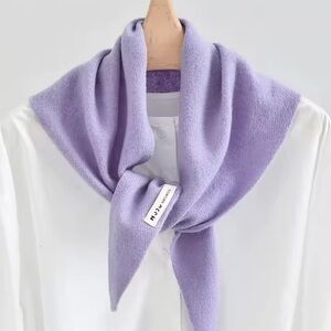 wool blended MUJI Lavender banana  Scarf